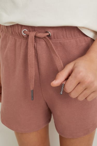 Kids Girls - Set van 2 - shorts - bruin
