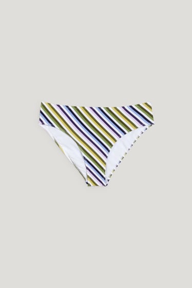 Dona - Calces de biquini - LYCRA® XTRA LIFE™ - de ratlles - verd