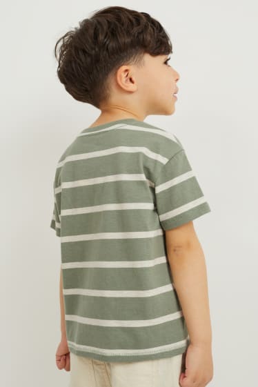 Toddler Boys - Kurzarmshirt - gestreift - grün