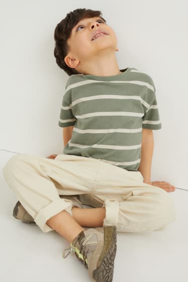 Toddler Boys - Kurzarmshirt - gestreift - grün