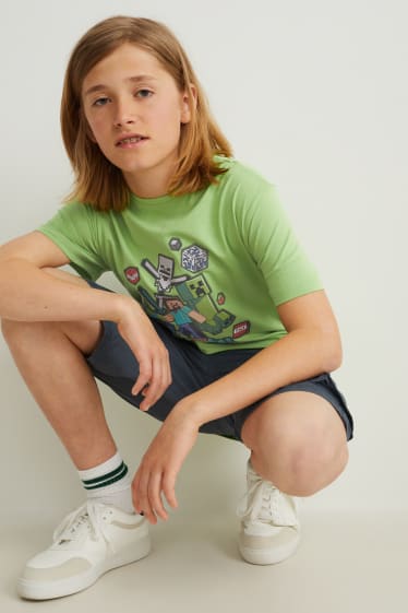 Reverskraag - Set van 2 - Minecraft - T-shirt - groen