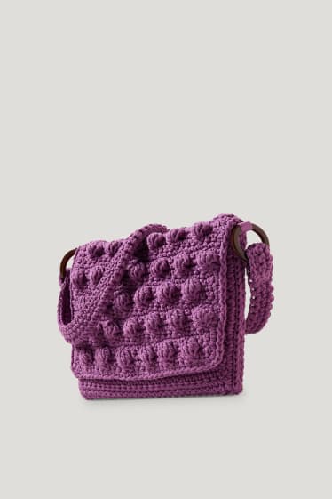 Damen - Schultertasche - lila