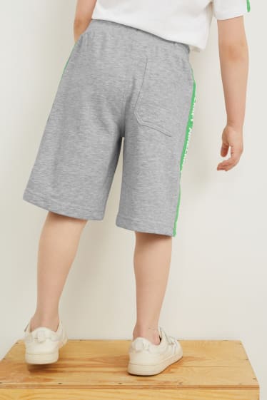 Toddler Boys - Minecraft - pantaloni scurți trening - gri deschis melanj