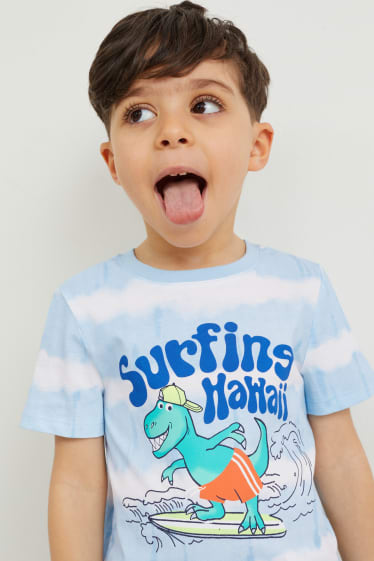 Exclusief online - Set van 2 - T-shirt - donkerblauw