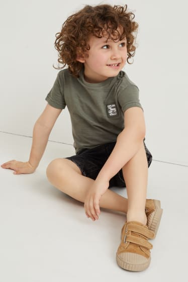 Exclusief online - Set van 2 - T-shirt - donker oranje