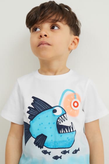 Toddler Boys - Set van 2 - T-shirt - wit