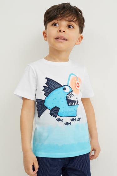Toddler Boys - Set van 2 - T-shirt - wit