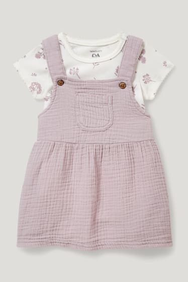 Baby Girls - Compleu bebeluși - 2 piese - liliac