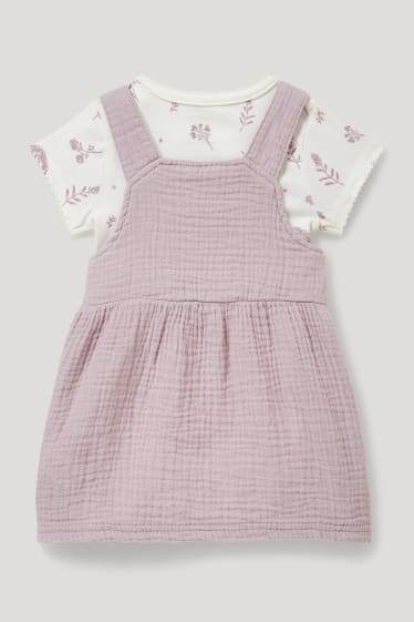 Baby Girls - Compleu bebeluși - 2 piese - liliac