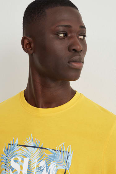 Hombre - Camiseta - amarillo