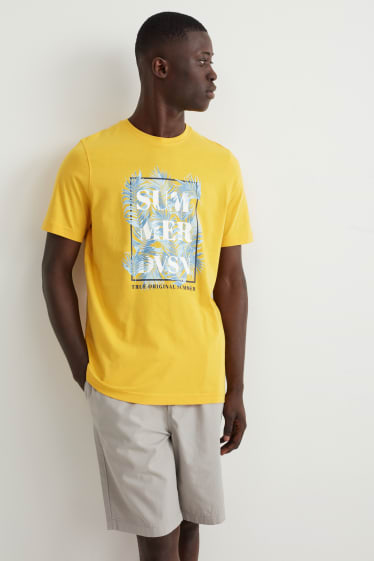 Hombre - Camiseta - amarillo
