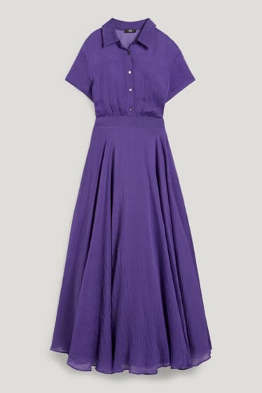 Women - Shirt dress - purple