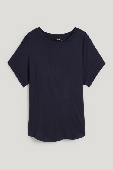 Kobiety - T-shirt - ciemnoniebieski