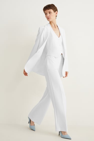 Dámské - Business blejzr - regular fit - bílá