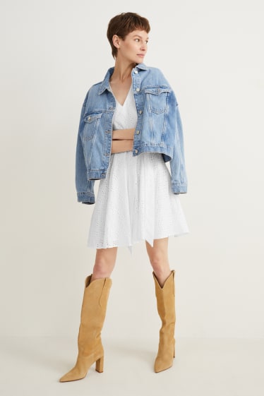 Femmes - Robe fit & flare - blanc