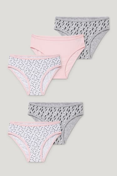 Kids Girls - Multipack of 5 - briefs - white