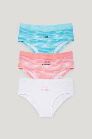 Kids Girls - Multipack of 3 - hipster briefs - pink