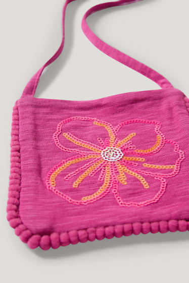 Toddler Girls - Set - Kurzarmshirt und Tasche - 2 teilig - cremeweiß