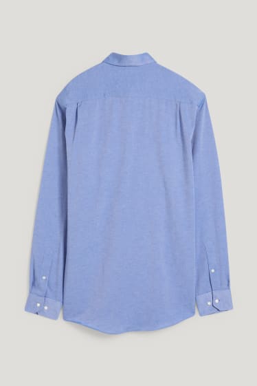 Hombre - Camisa Oxford - regular fit - button down - azul