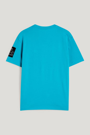 Reverskraag - T-shirt - petrol