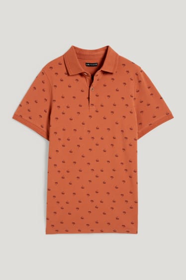Toddler Boys - Poloshirt - met patroon - roestbruin