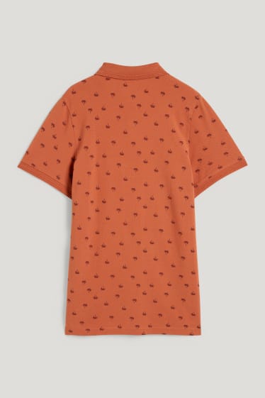 Toddler Boys - Poloshirt - met patroon - roestbruin