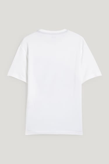 Reverskraag - T-shirt - wit
