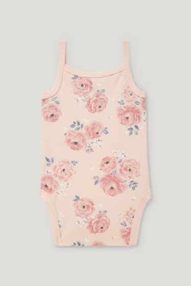 Baby Girls - Baby bodysuit - floral - rose