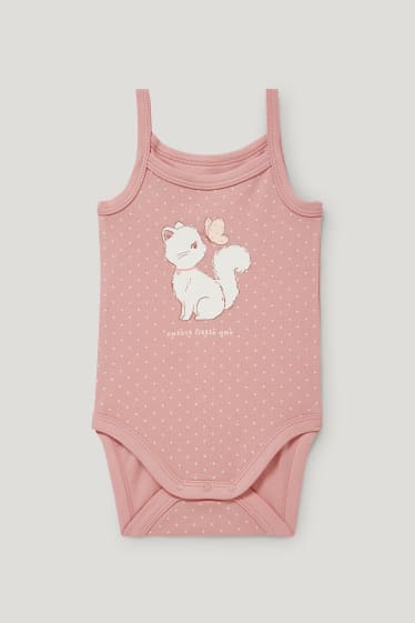 Baby Girls - Baby bodysuit - polka dot - rose