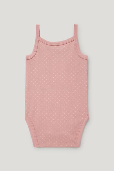 Baby Girls - Baby bodysuit - polka dot - rose