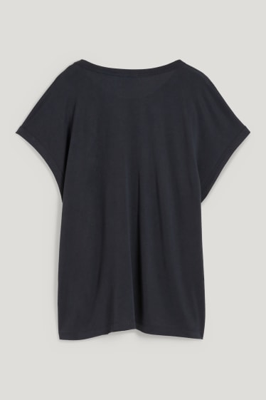 Kobiety - T-shirt - ciemnoniebieski
