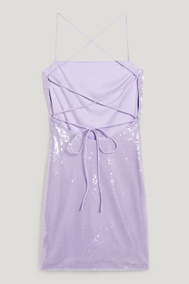Clockhouse Girls - CLOCKHOUSE - Kleid - Glanz-Effekt - hellviolett