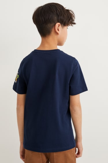 Reverskraag - Super Mario Bros. - T-shirt - donkerblauw