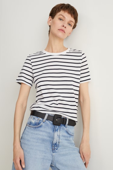 Femmes - Ceinture - similicuir - noir