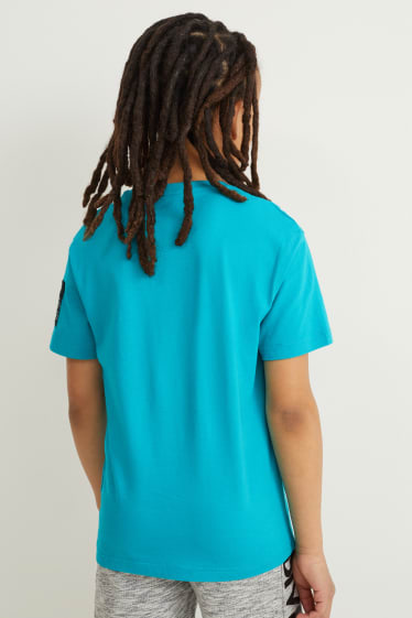 Reverskraag - T-shirt - petrol