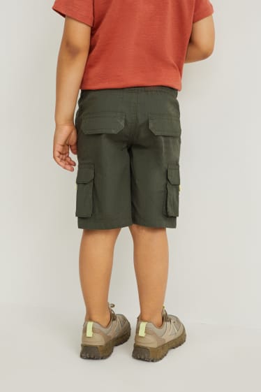 Toddler Boys - Cargoshorts - donkergroen