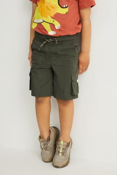 Toddler Boys - Cargoshorts - donkergroen