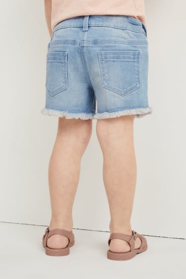 Toddler Girls - Korte spijkerbroek - jeanslichtblauw