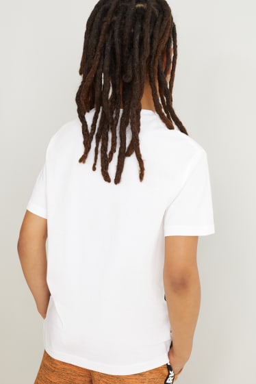 Reverskraag - T-shirt - wit