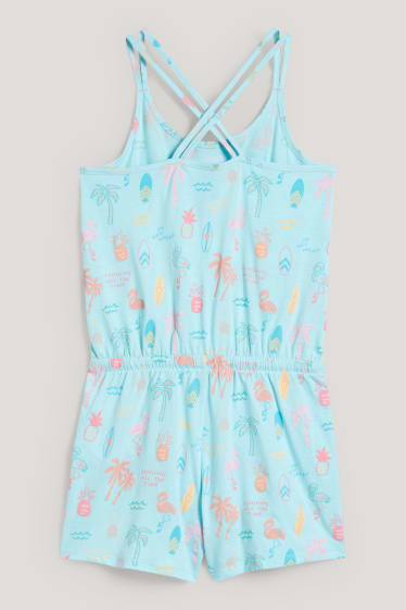 Kids Girls - Jumpsuitpyjama - met patroon - lichtturquoise