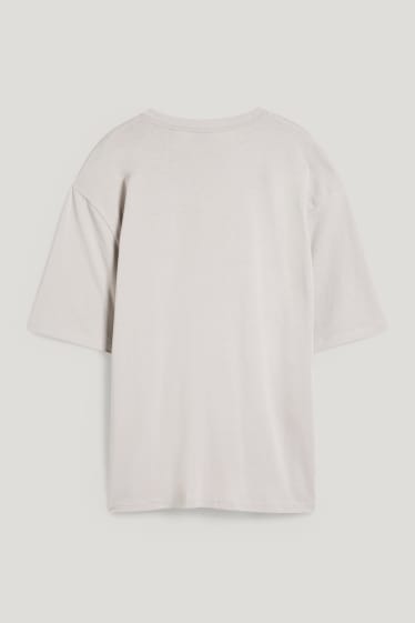 Clockhouse niños - Camiseta oversize - gris-marrón