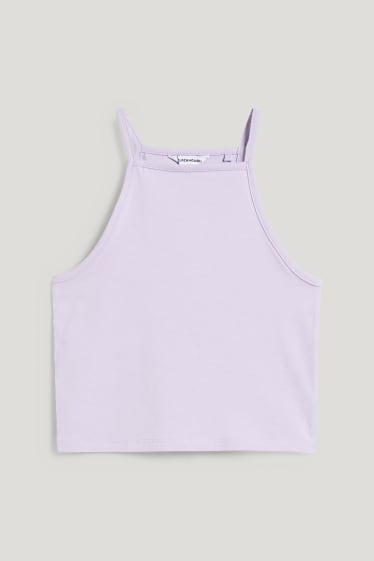 Clockhouse Girls - CLOCKHOUSE - korte top - lichtpaars