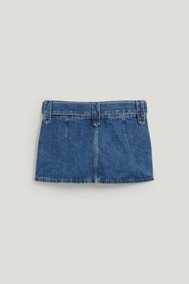 Clockhouse Girls - CLOCKHOUSE - gonna di jeans con cintura - jeans blu