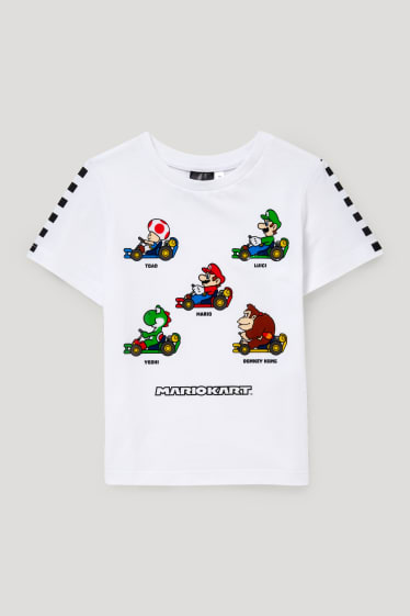Toddler Boys - Mario Kart - T-shirt - wit