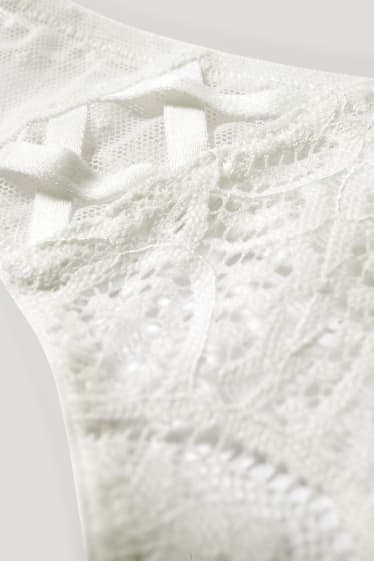 Femmes - String - blanc crème