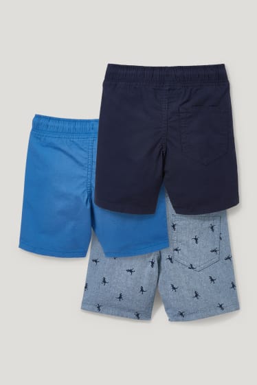 Toddler Boys - Set van 3 - bermuda - donkerblauw