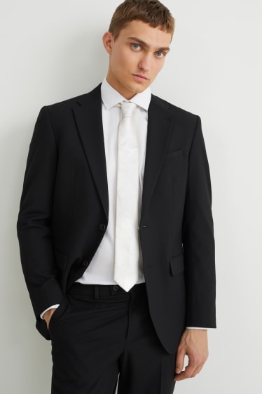 Hombre - Corbata de seda - beige claro