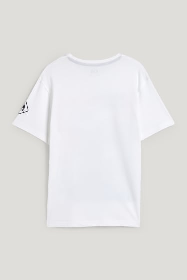 Reverskraag - T-shirt - wit