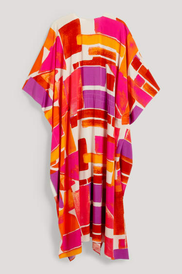 Dames - Kimono - met patroon - fuchsiarood