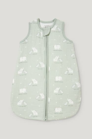Baby Girls - Sac de dormit bebeluși - 0-6 luni - cu model - verde mentă